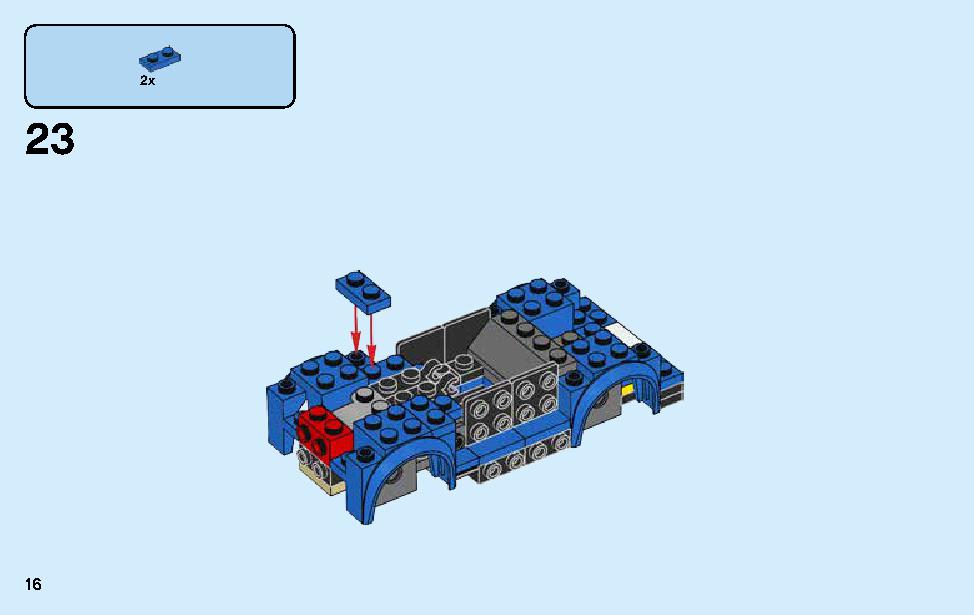 Chevrolet Camaro ZL1 Race Car 75891 LEGO information LEGO instructions 16 page