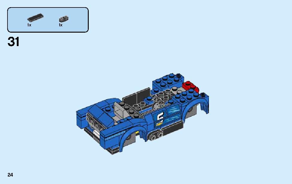 Chevrolet Camaro ZL1 Race Car 75891 LEGO information LEGO instructions 24 page