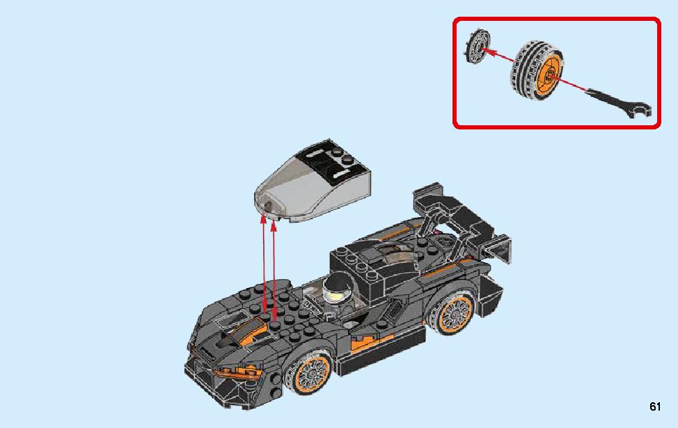 McLaren Senna 75892 LEGO information LEGO instructions 61 page