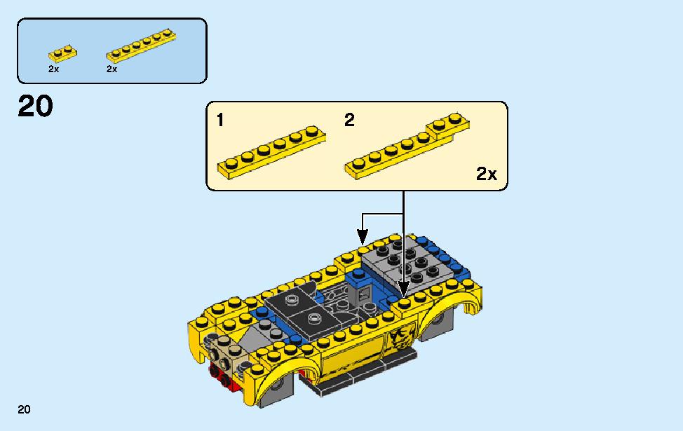 2018 Dodge Challenger SRT Demon and 1970 Dodge Charger R/T 75893 LEGO information LEGO instructions 20 page