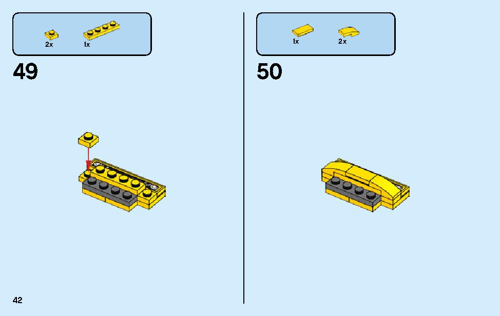 2018 ダッジ・チャレンジャー SRT デーモンと 1970 ダッジ・チャージャー R/T 75893 レゴの商品情報 レゴの説明書・組立方法 42 page