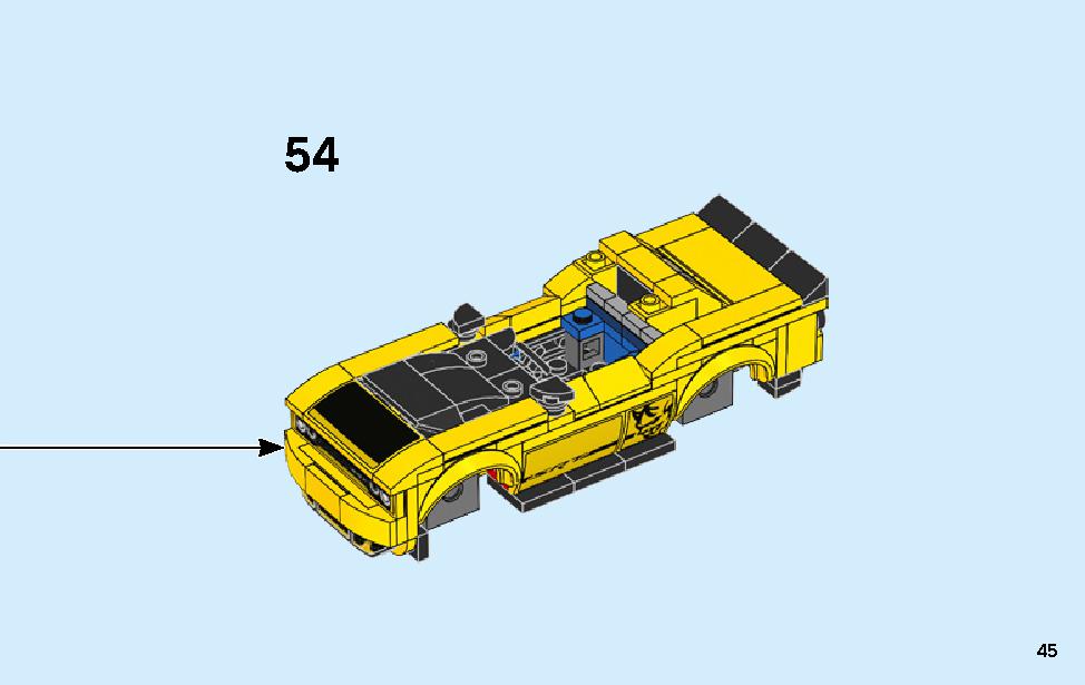 2018 Dodge Challenger SRT Demon and 1970 Dodge Charger R/T 75893 LEGO information LEGO instructions 45 page
