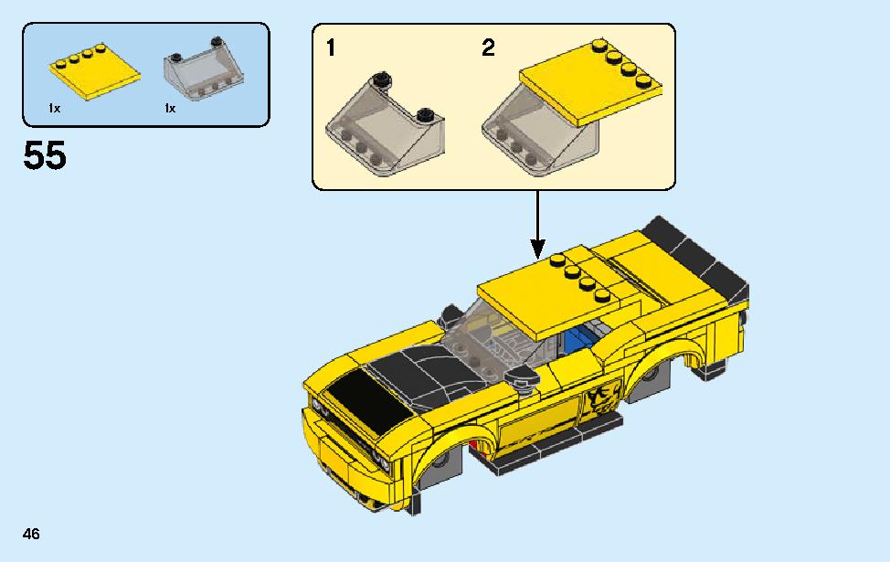 2018 Dodge Challenger SRT Demon and 1970 Dodge Charger R/T 75893 LEGO information LEGO instructions 46 page