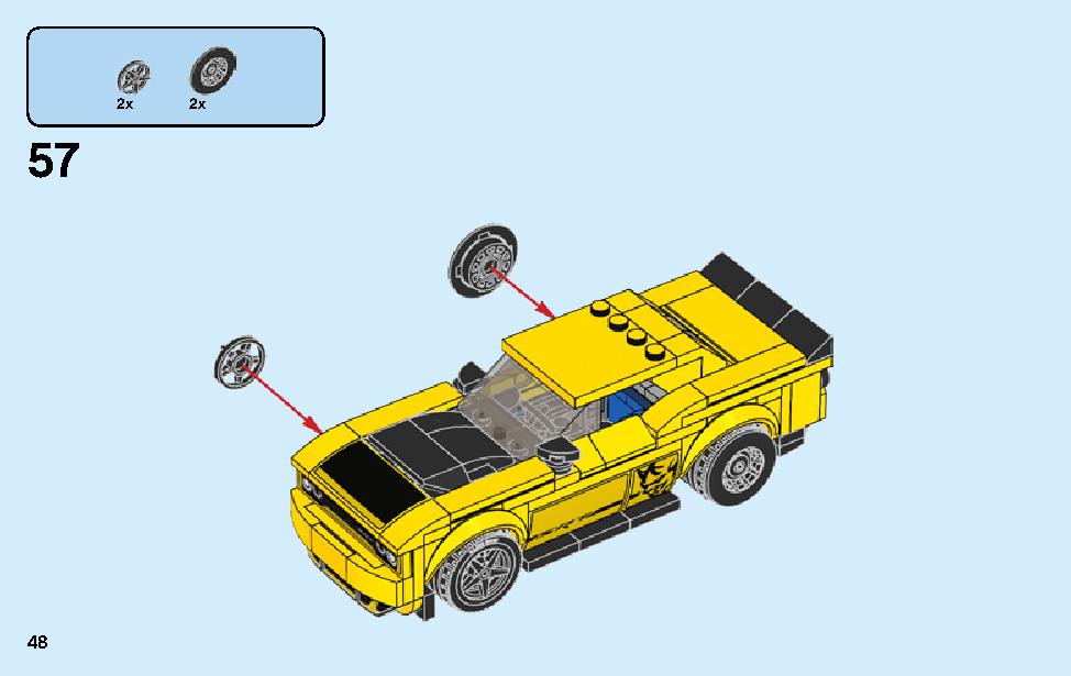 2018 Dodge Challenger SRT Demon and 1970 Dodge Charger R/T 75893 LEGO information LEGO instructions 48 page