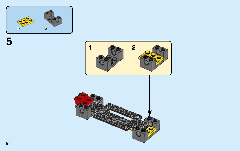 2018 ダッジ・チャレンジャー SRT デーモンと 1970 ダッジ・チャージャー R/T 75893 レゴの商品情報 レゴの説明書・組立方法 8 page