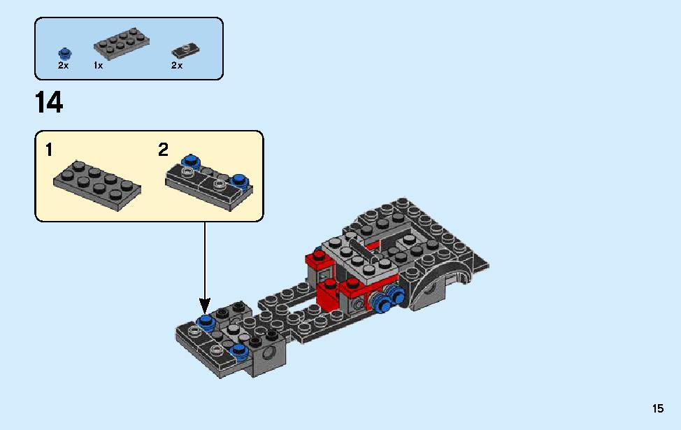 2018 Dodge Challenger SRT Demon and 1970 Dodge Charger R/T 75893 LEGO information LEGO instructions 15 page