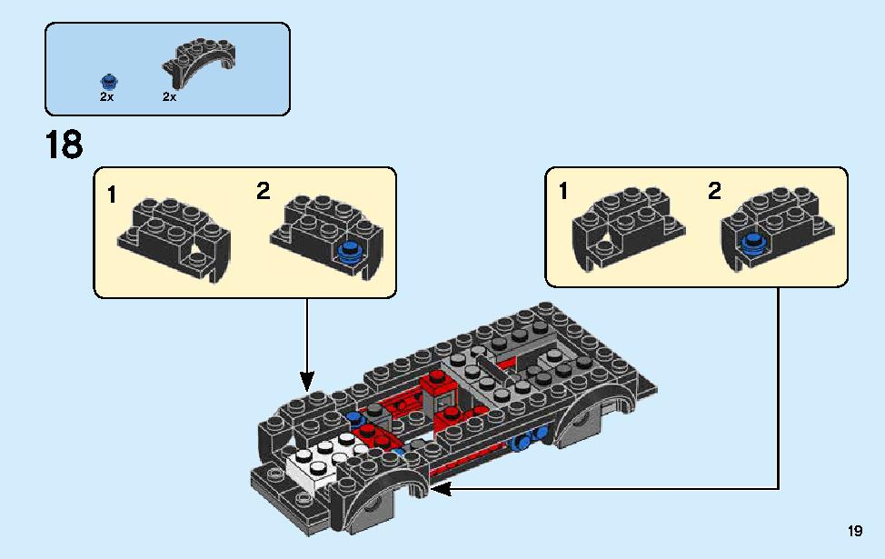 2018 Dodge Challenger SRT Demon and 1970 Dodge Charger R/T 75893 LEGO information LEGO instructions 19 page