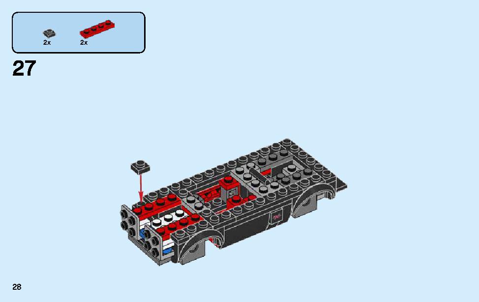 2018 Dodge Challenger SRT Demon and 1970 Dodge Charger R/T 75893 LEGO information LEGO instructions 28 page