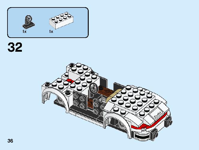 1974 Porsche 911 Turbo 3.0 75895 LEGO information LEGO instructions 36 page
