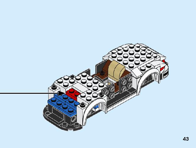 1974 Porsche 911 Turbo 3.0 75895 レゴの商品情報 レゴの説明書・組立方法 43 page