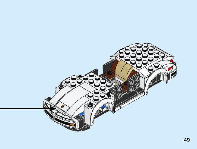1974 포르쉐 911 터보 3.0 75895 레고 세트 제품정보 레고 조립설명서 49 page