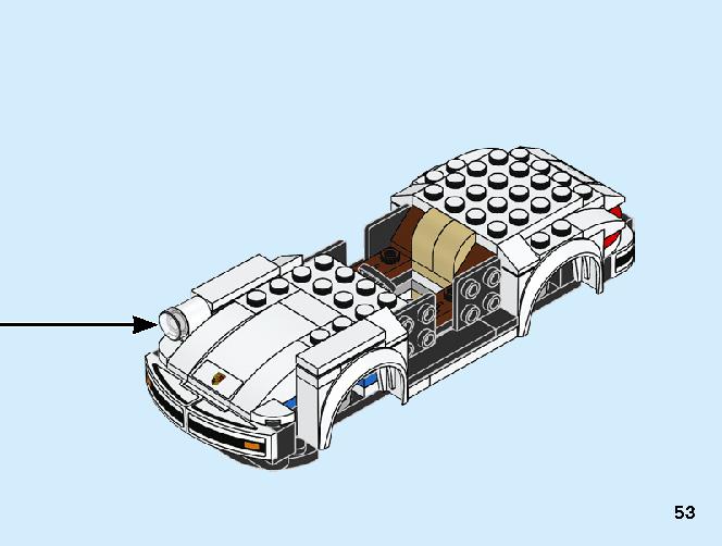 1974 Porsche 911 Turbo 3.0 75895 レゴの商品情報 レゴの説明書・組立方法 53 page