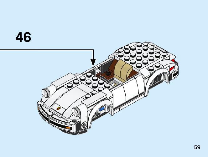 1974 Porsche 911 Turbo 3.0 75895 LEGO information LEGO instructions 59 page
