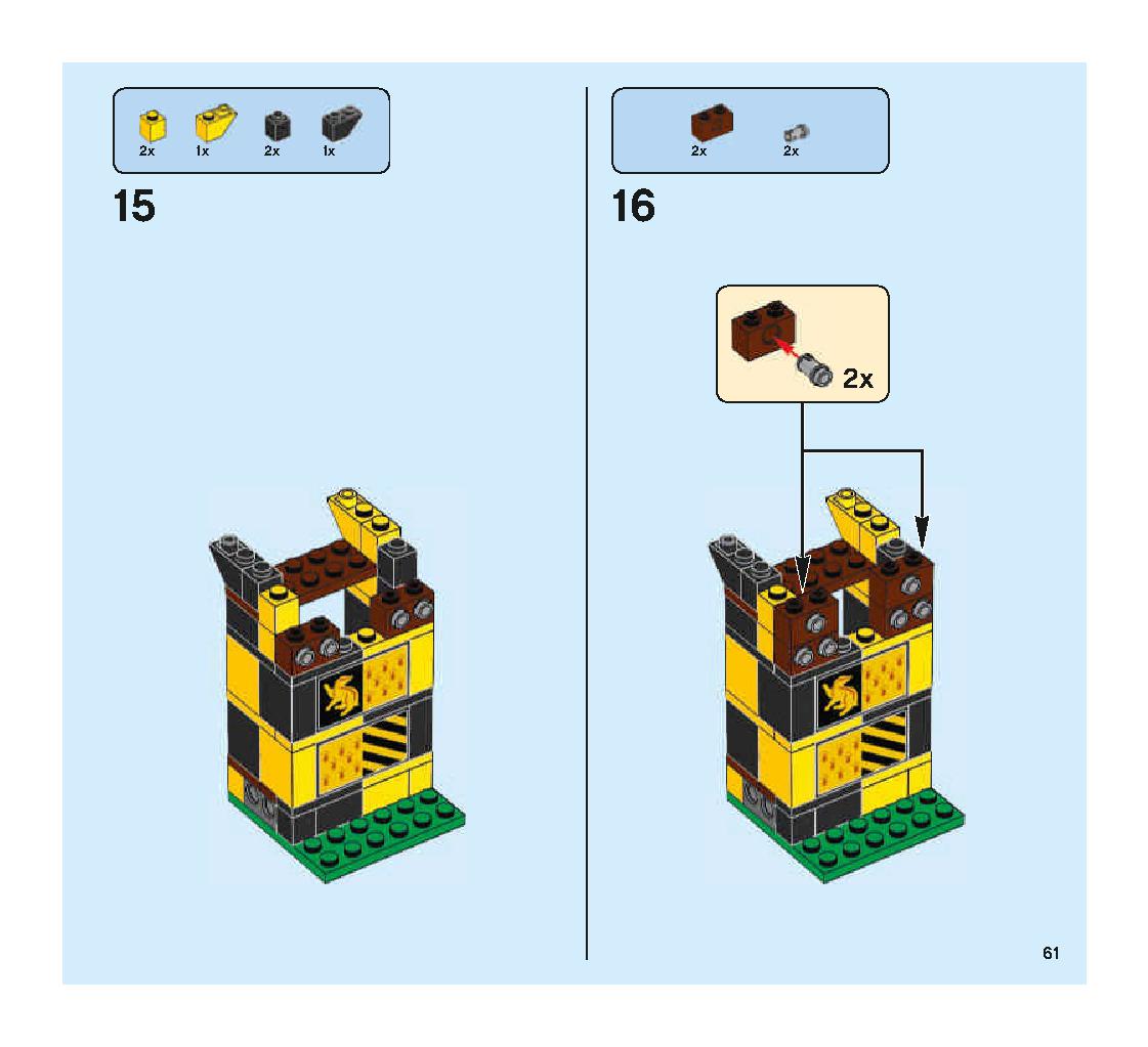 ハンガリー・ホーンテールの3大魔法のチャレンジ 75946 レゴの商品情報 レゴの説明書・組立方法 61 page
