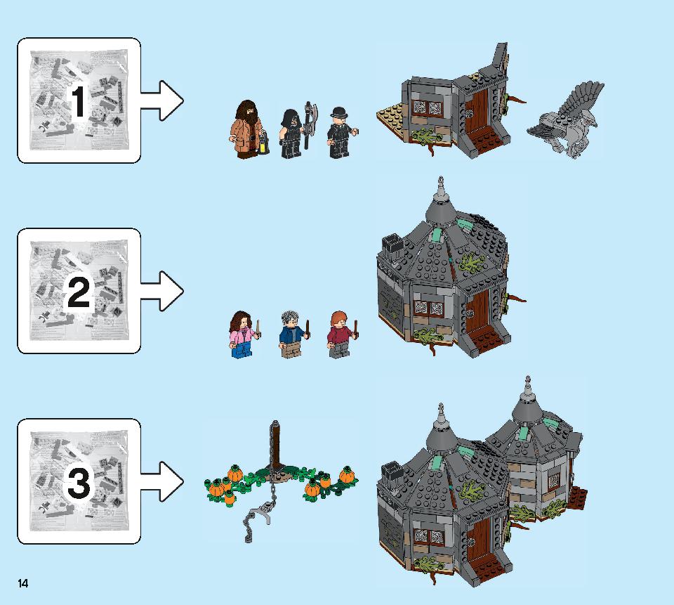 Hagrid's Hut: Buckbeak's Rescue 75947 LEGO information LEGO instructions 14 page