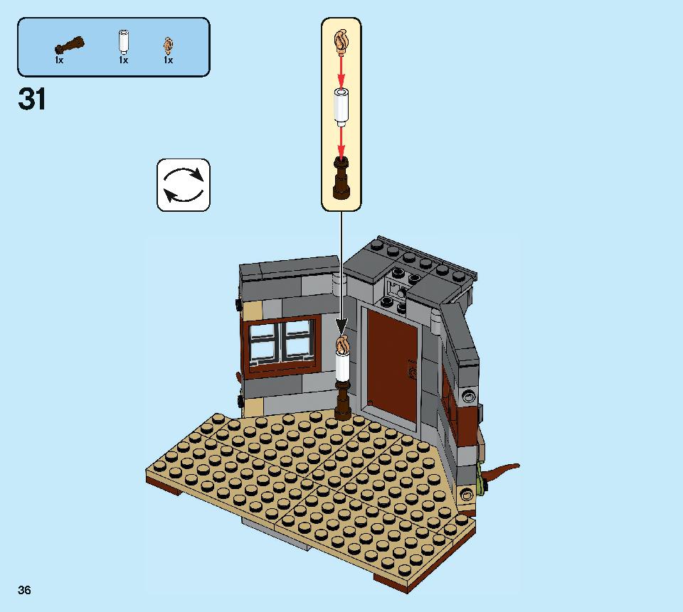 ハグリッドの小屋：バックビークの救出 75947 レゴの商品情報 レゴの説明書・組立方法 36 page