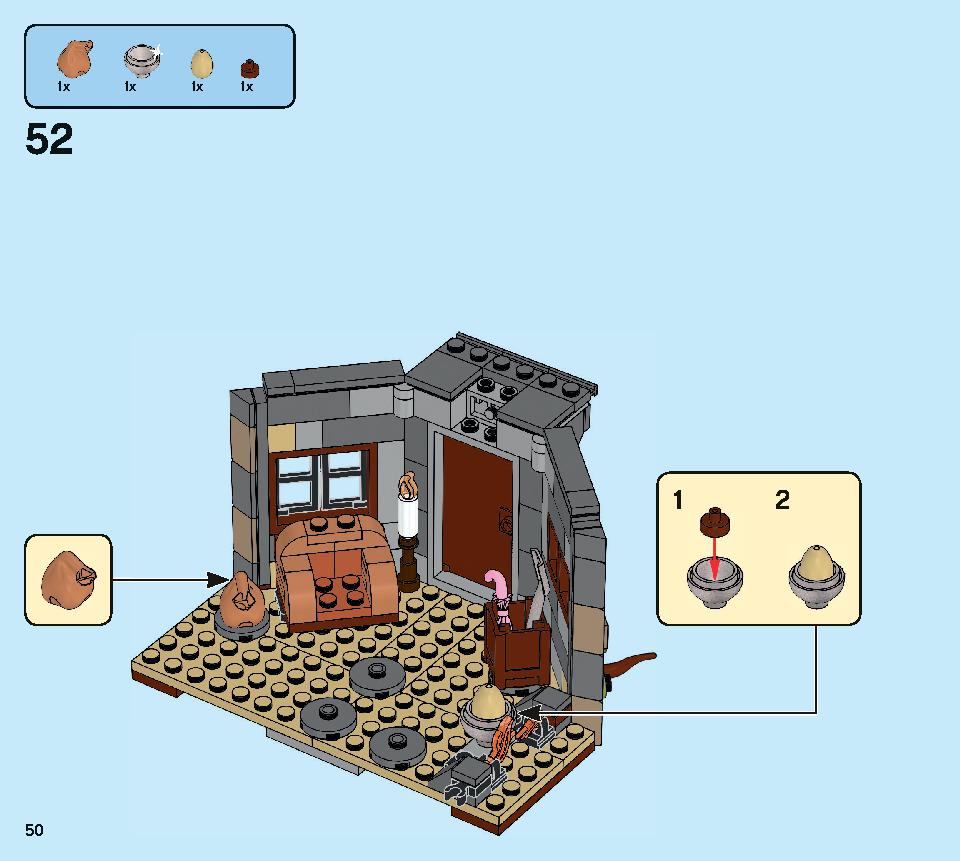 ハグリッドの小屋：バックビークの救出 75947 レゴの商品情報 レゴの説明書・組立方法 50 page