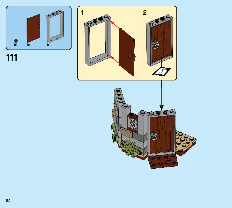 ハグリッドの小屋：バックビークの救出 75947 レゴの商品情報 レゴの説明書・組立方法 84 page