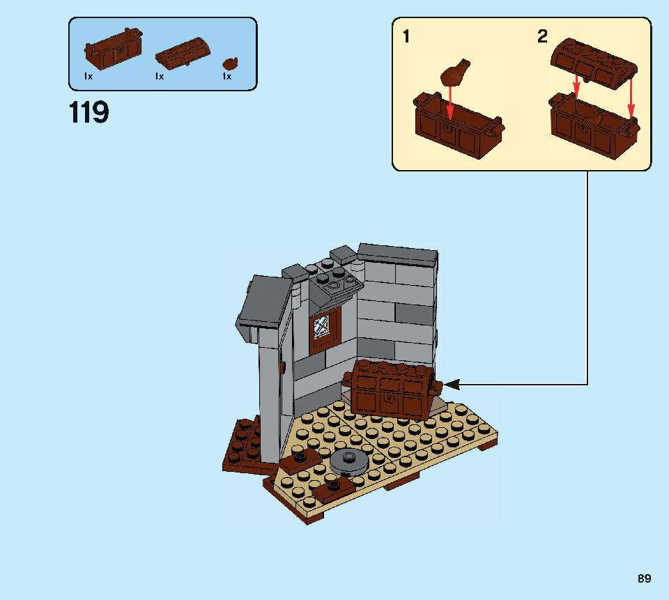 ハグリッドの小屋：バックビークの救出 75947 レゴの商品情報 レゴの説明書・組立方法 89 page