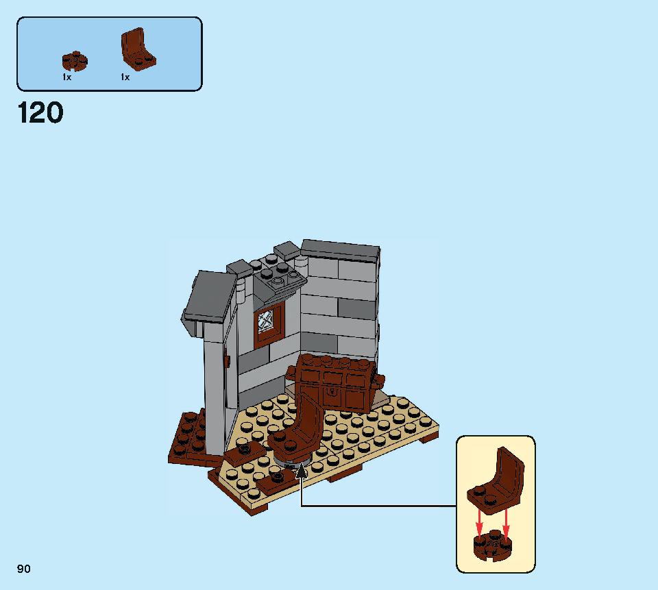 ハグリッドの小屋：バックビークの救出 75947 レゴの商品情報 レゴの説明書・組立方法 90 page