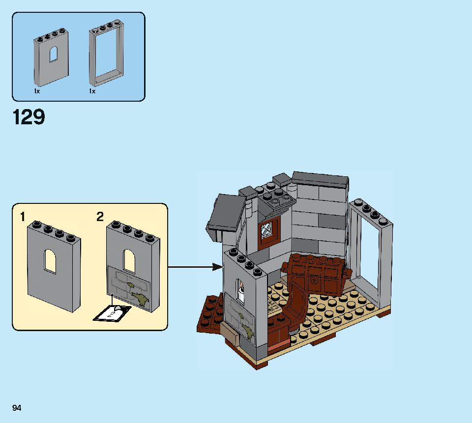 ハグリッドの小屋：バックビークの救出 75947 レゴの商品情報 レゴの説明書・組立方法 94 page
