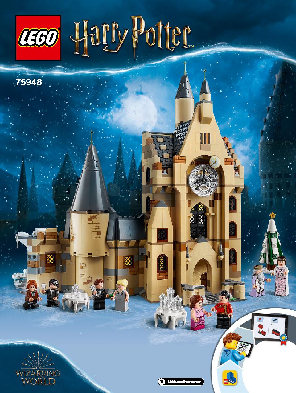 Hogwarts Clock Tower 75948 LEGO information LEGO instructions 1 page