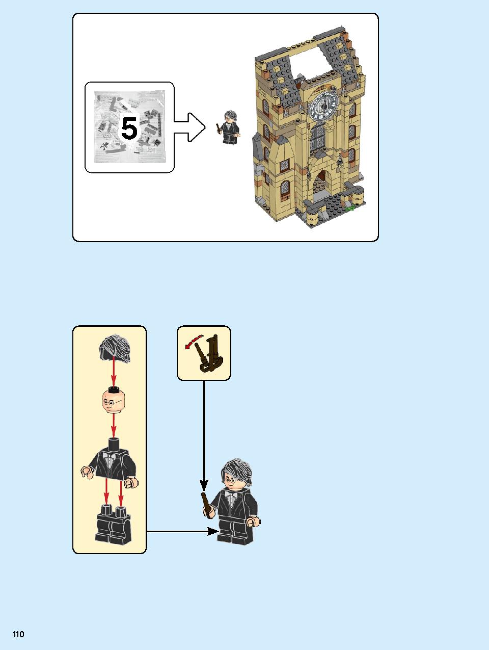 ホグワーツの時計塔 75948 レゴの商品情報 レゴの説明書・組立方法 110 page