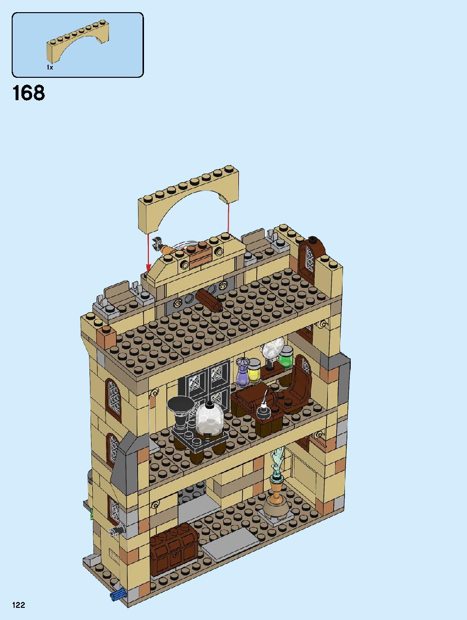 Hogwarts Clock Tower 75948 LEGO information LEGO instructions 122 page