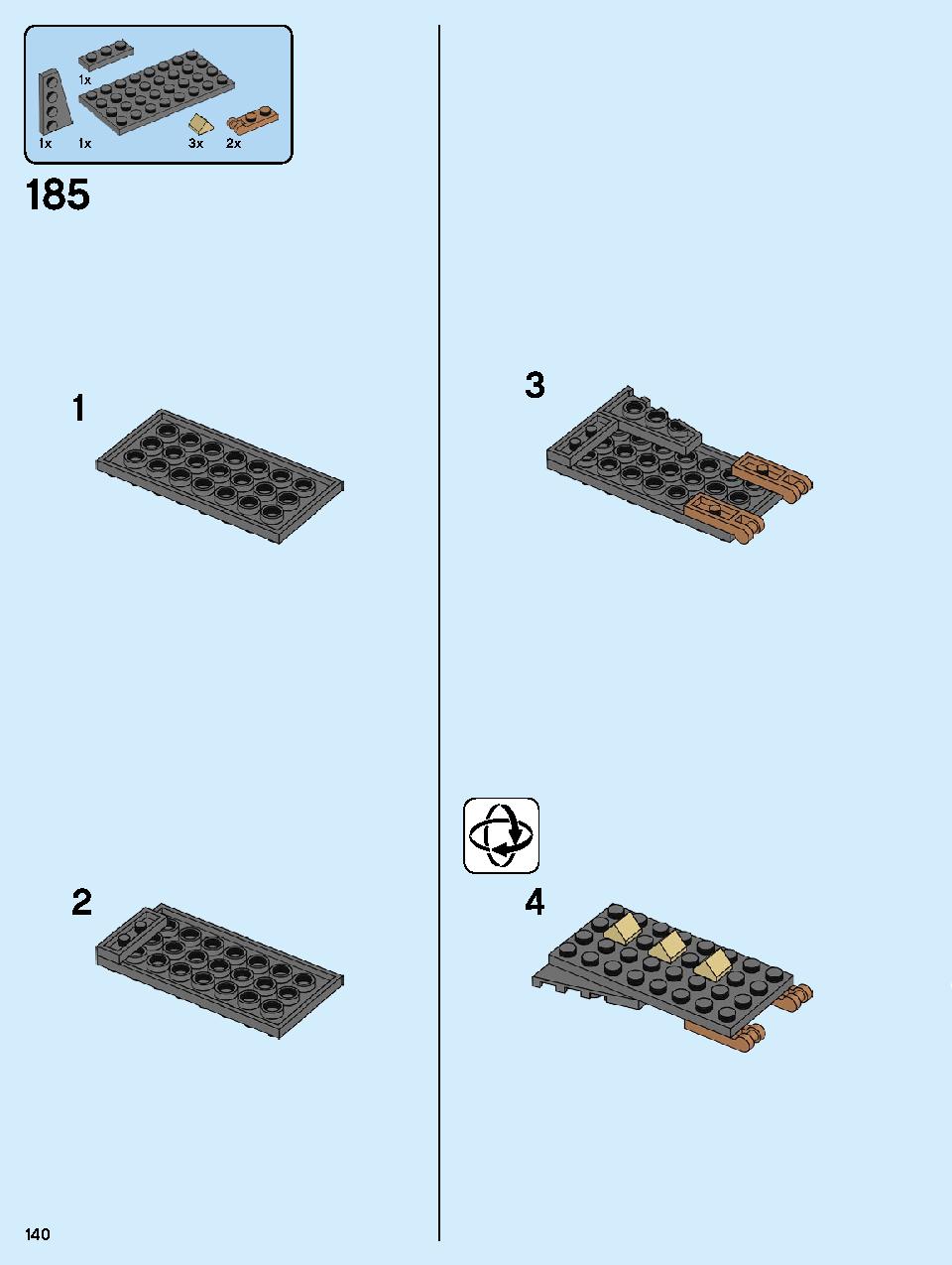 ホグワーツの時計塔 75948 レゴの商品情報 レゴの説明書・組立方法 140 page