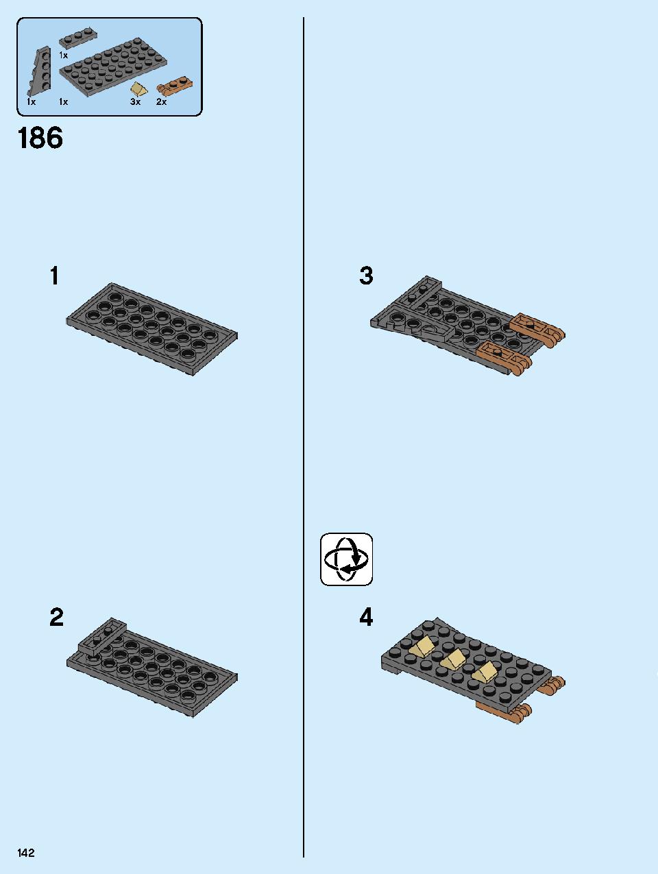 ホグワーツの時計塔 75948 レゴの商品情報 レゴの説明書・組立方法 142 page