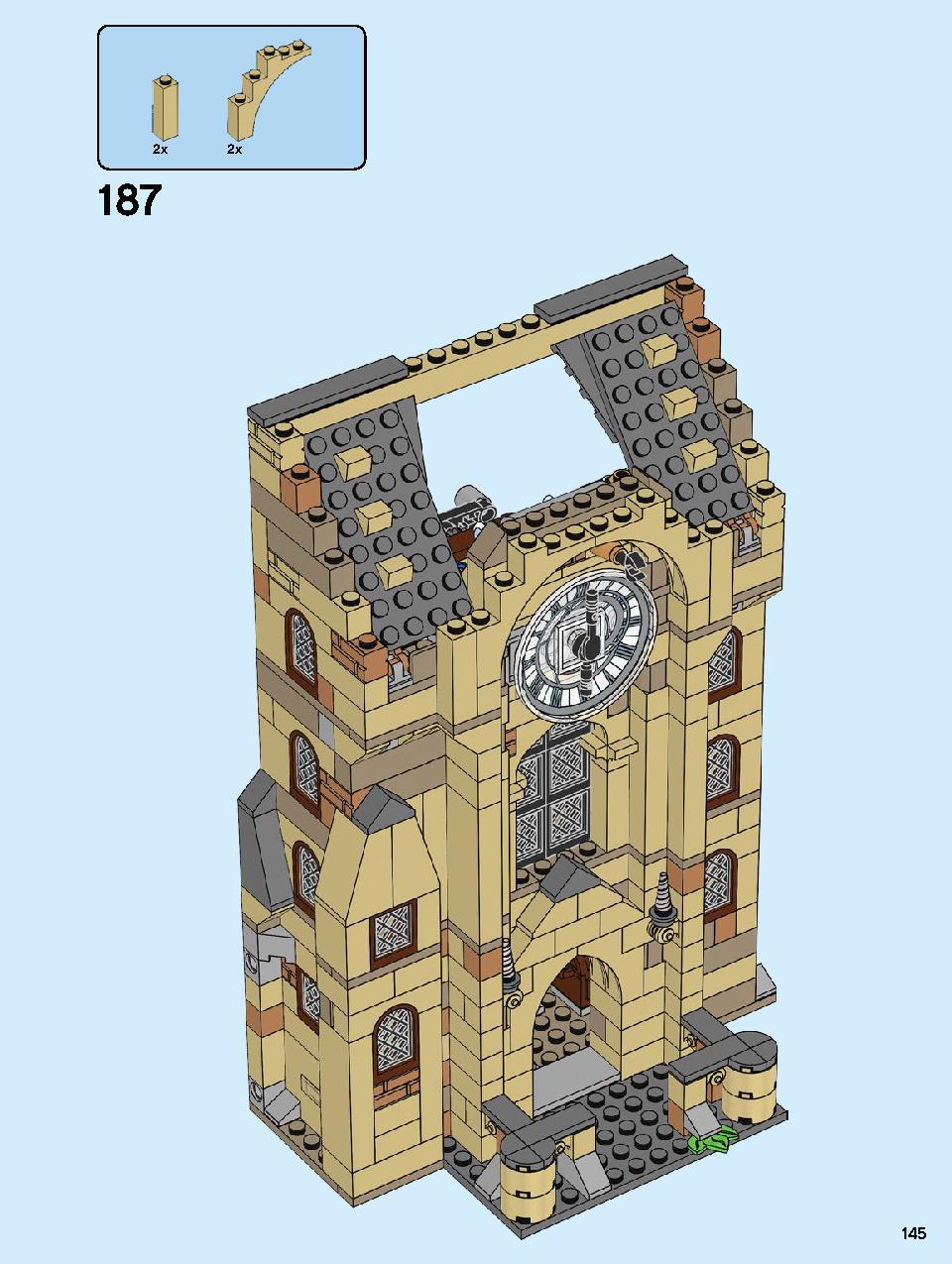 Hogwarts Clock Tower 75948 LEGO information LEGO instructions 145 page