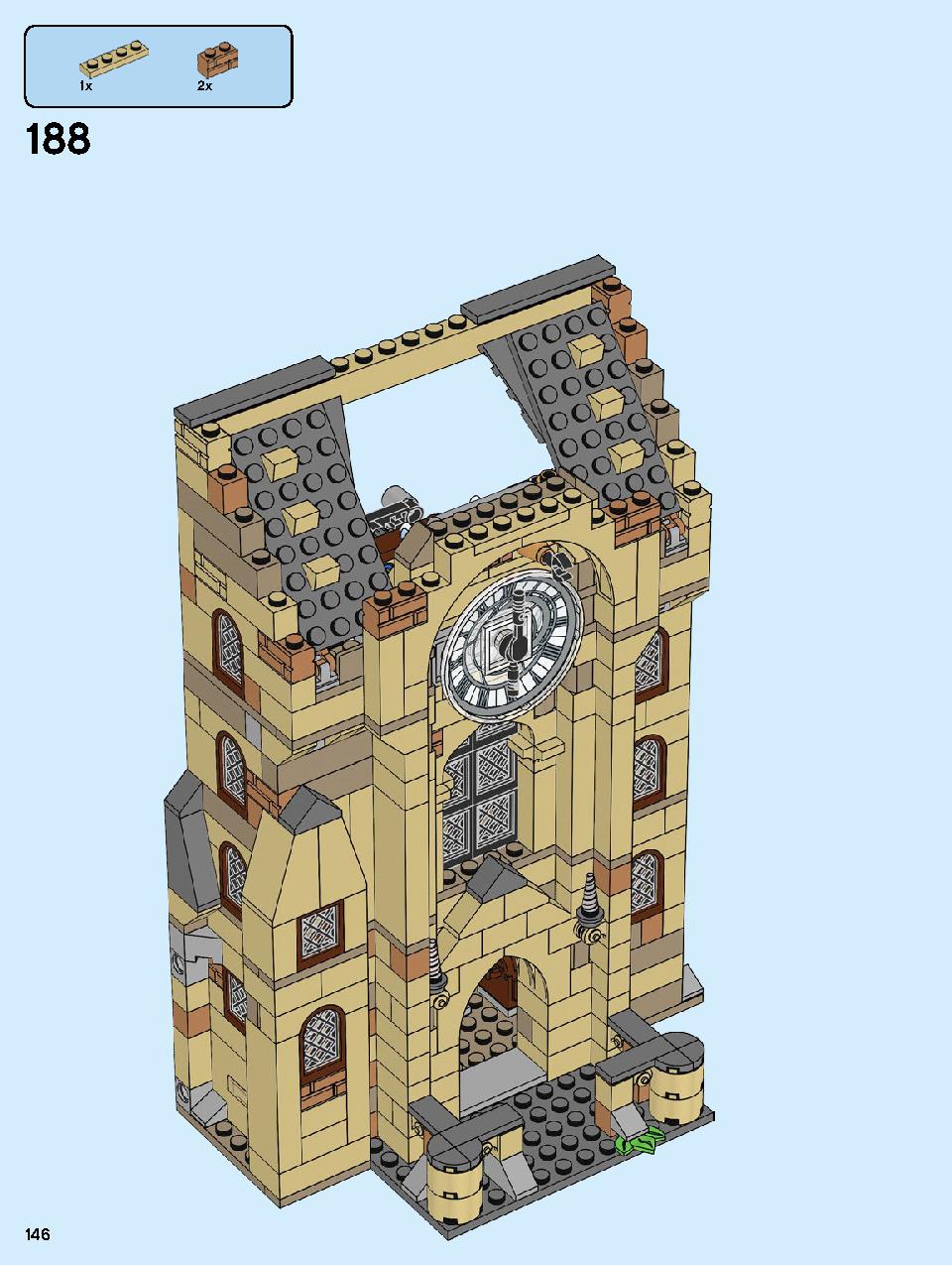 Hogwarts Clock Tower 75948 LEGO information LEGO instructions 146 page