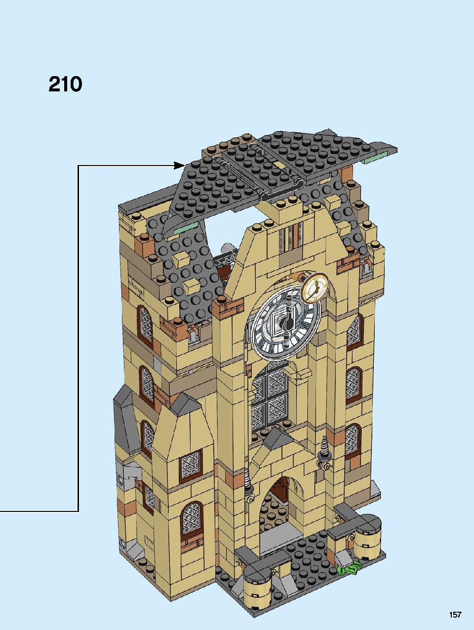 Hogwarts Clock Tower 75948 LEGO information LEGO instructions 157 page