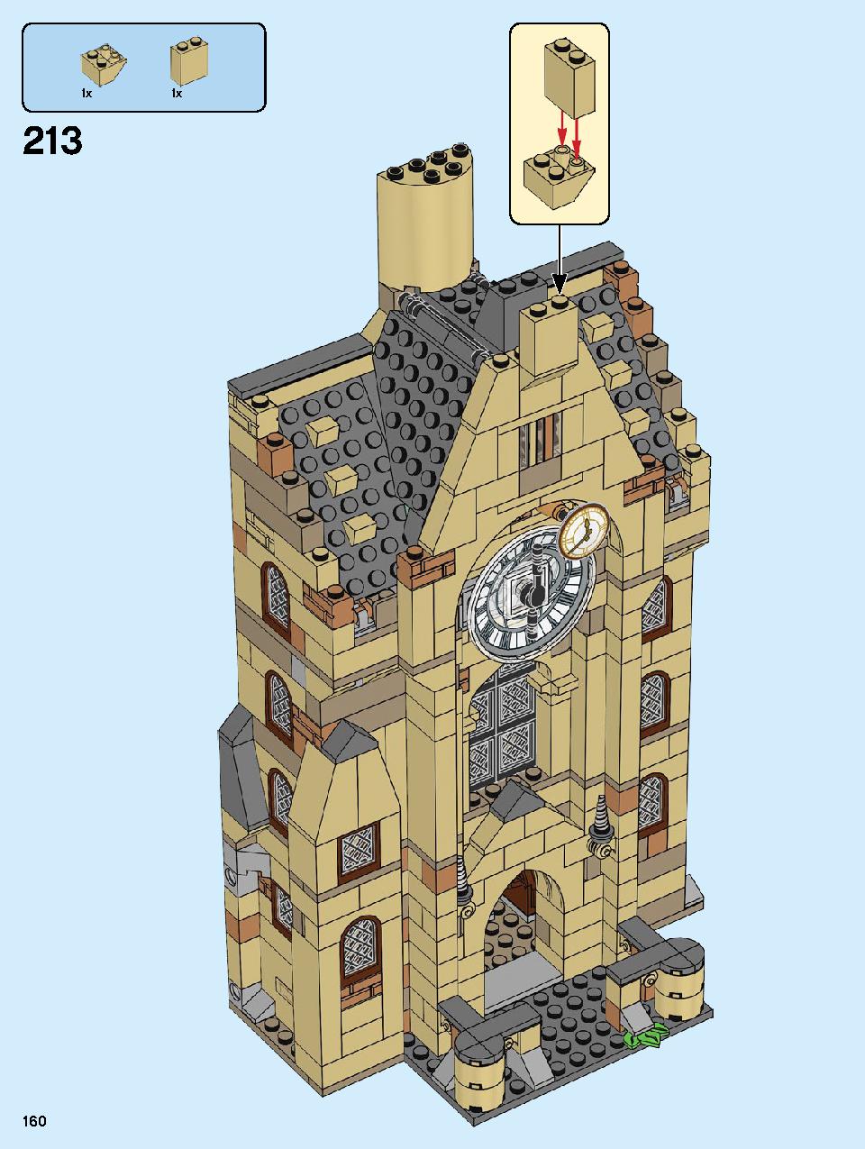 ホグワーツの時計塔 75948 レゴの商品情報 レゴの説明書・組立方法 160 page