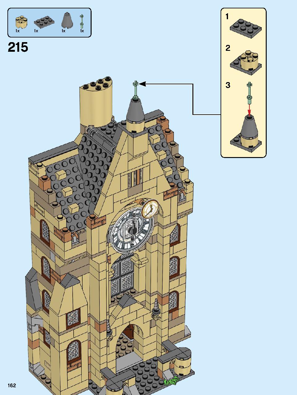 Hogwarts Clock Tower 75948 LEGO information LEGO instructions 162 page