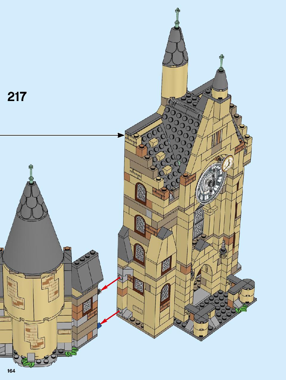 Hogwarts Clock Tower 75948 LEGO information LEGO instructions 164 page