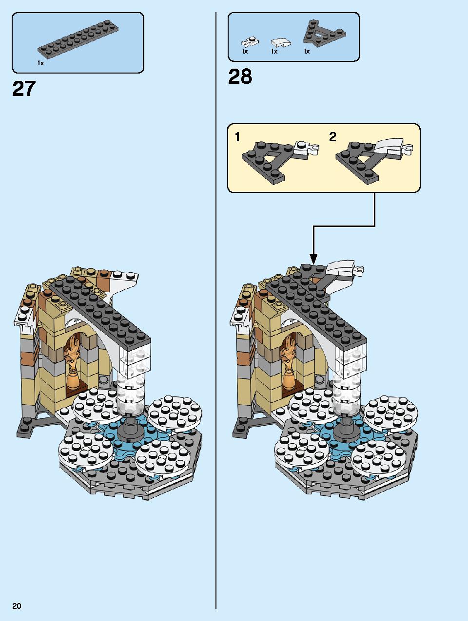 Hogwarts Clock Tower 75948 LEGO information LEGO instructions 20 page