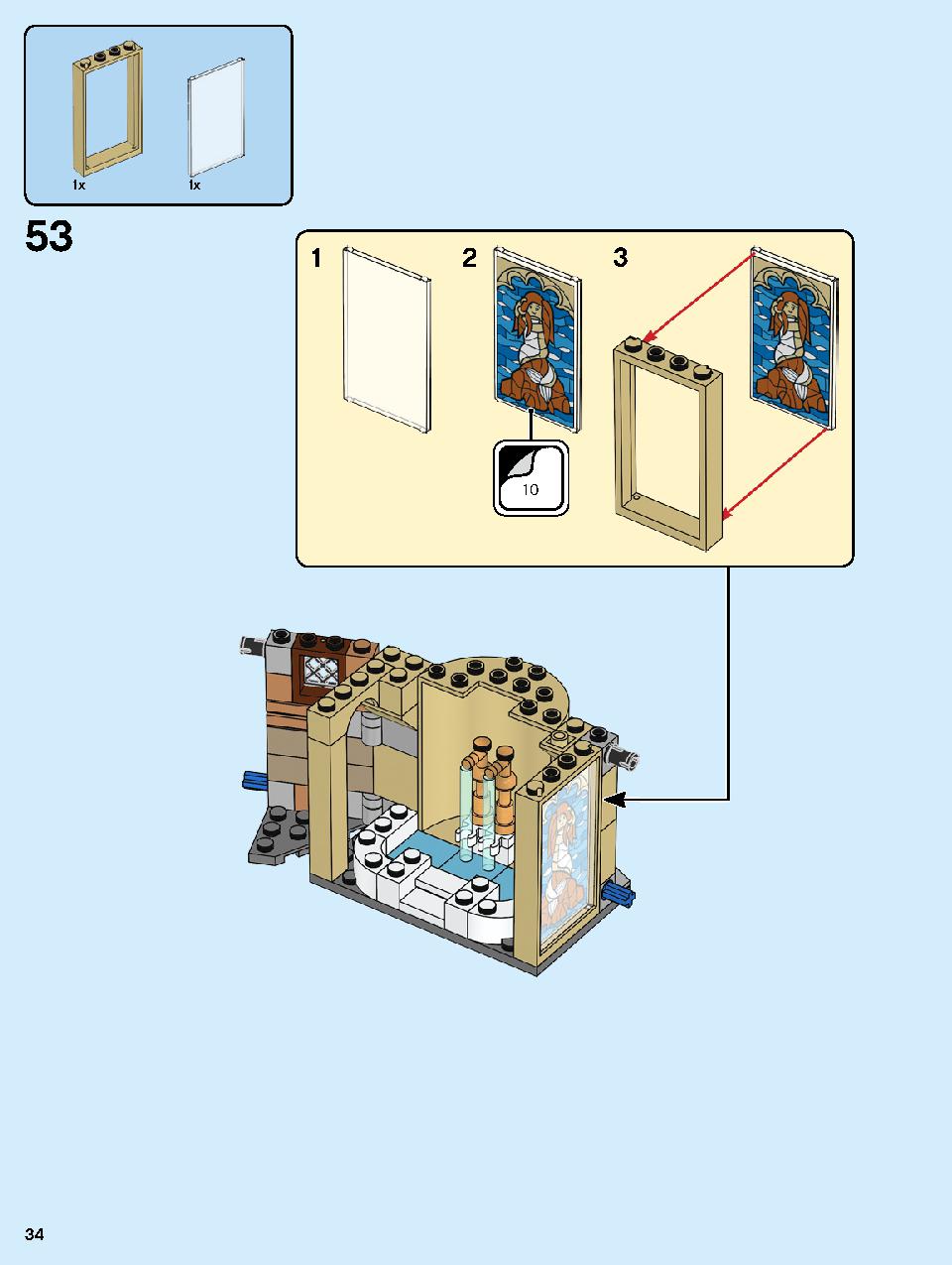 Hogwarts Clock Tower 75948 LEGO information LEGO instructions 34 page