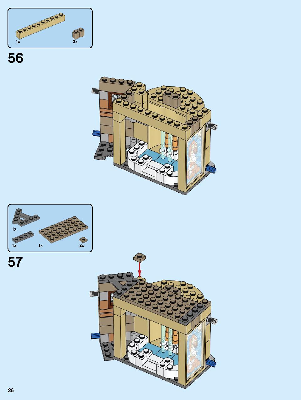 Hogwarts Clock Tower 75948 LEGO information LEGO instructions 36 page