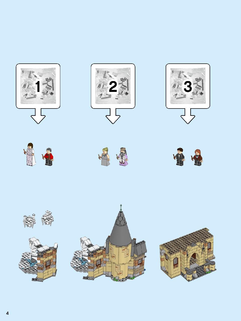 Hogwarts Clock Tower 75948 LEGO information LEGO instructions 4 page