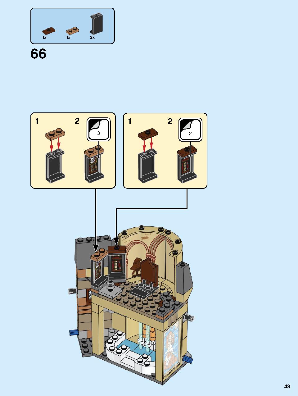 Hogwarts Clock Tower 75948 LEGO information LEGO instructions 43 page