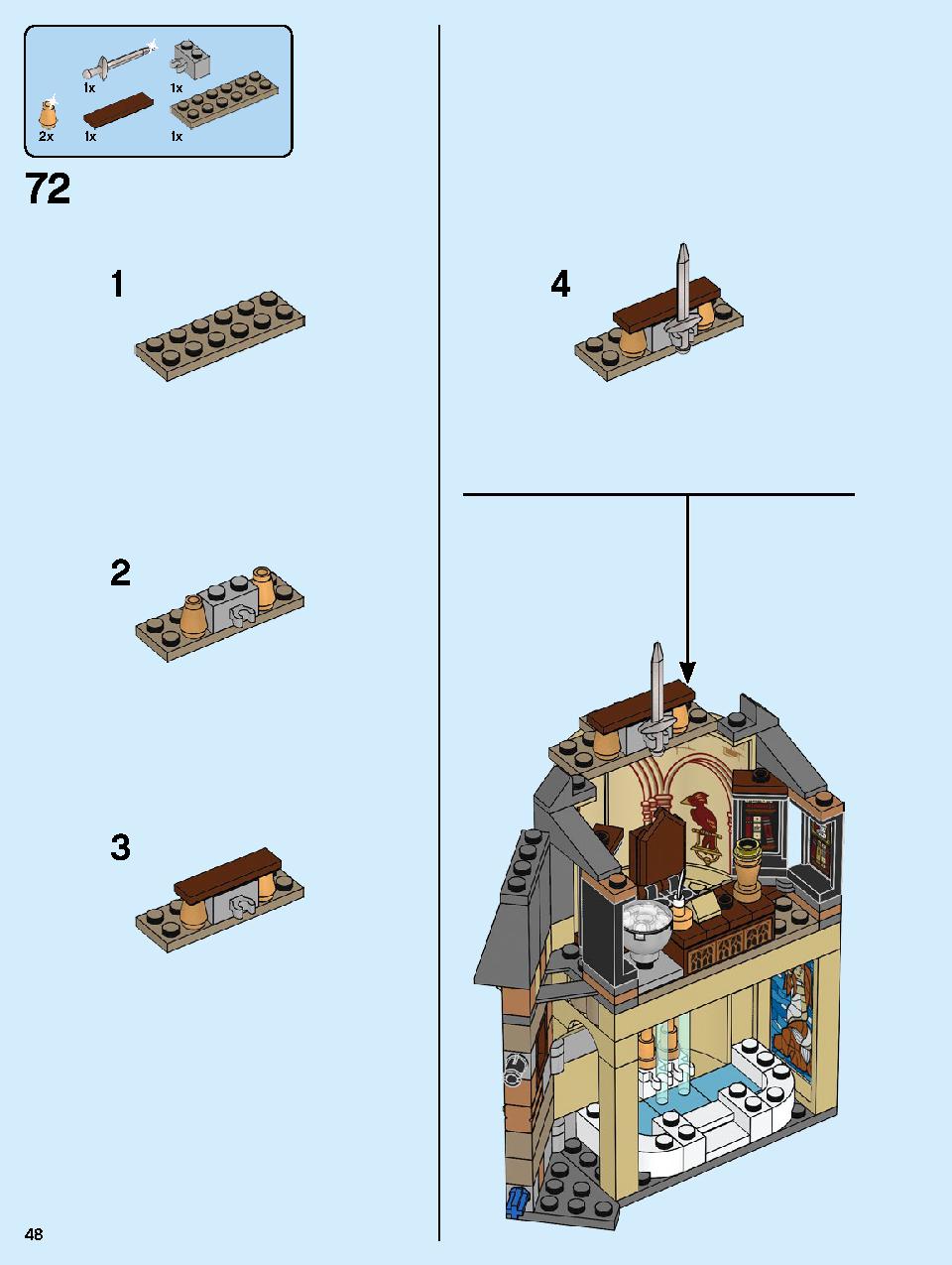 ホグワーツの時計塔 75948 レゴの商品情報 レゴの説明書・組立方法 48 page