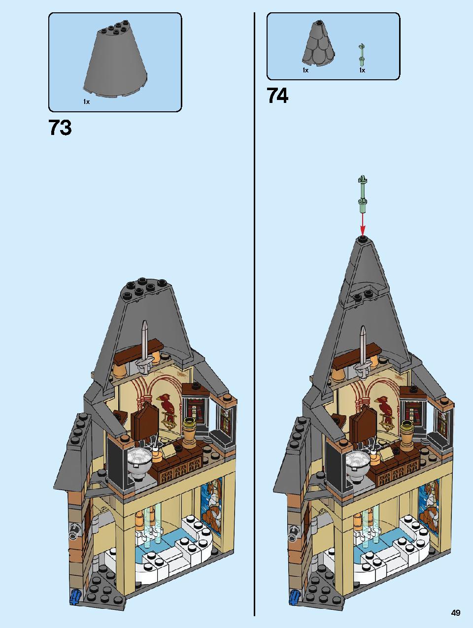 Hogwarts Clock Tower 75948 LEGO information LEGO instructions 49 page