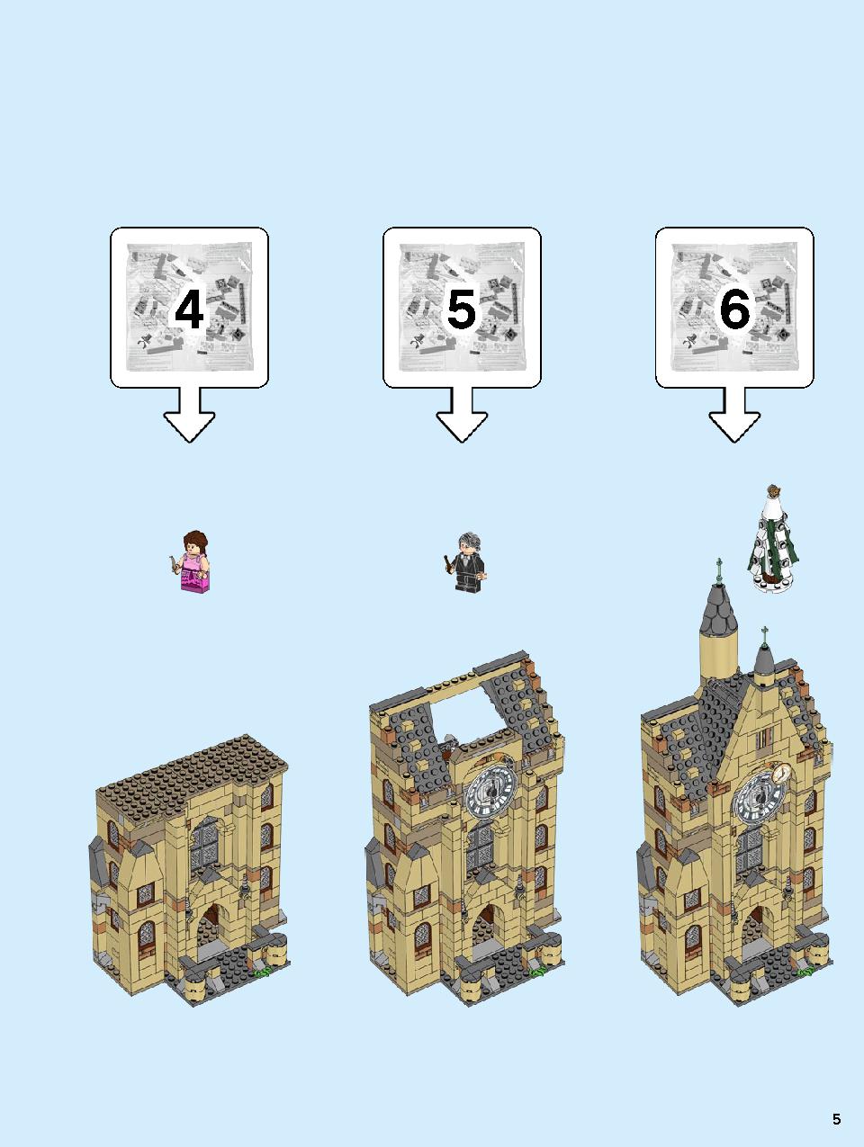 Hogwarts Clock Tower 75948 LEGO information LEGO instructions 5 page
