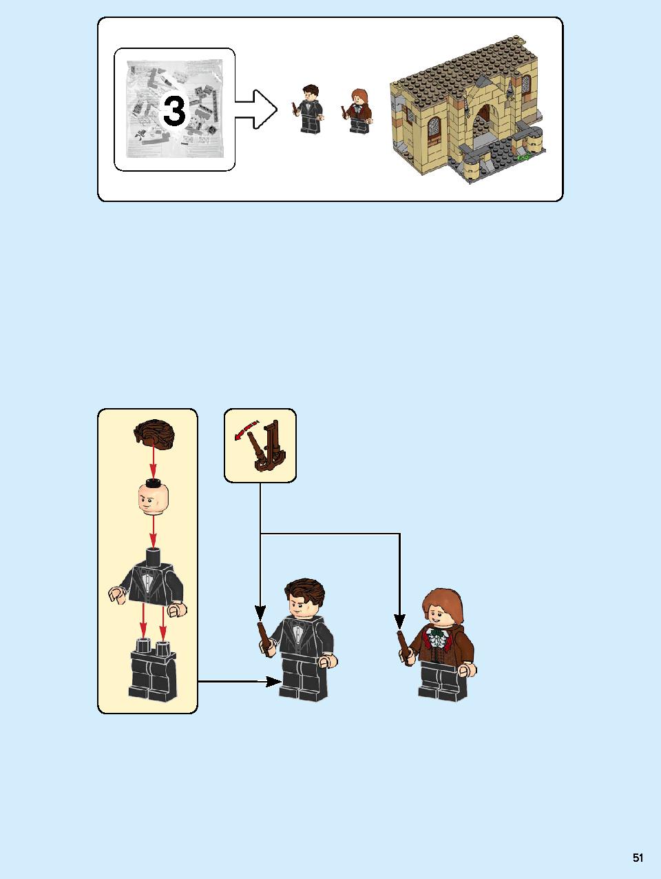 Hogwarts Clock Tower 75948 LEGO information LEGO instructions 51 page