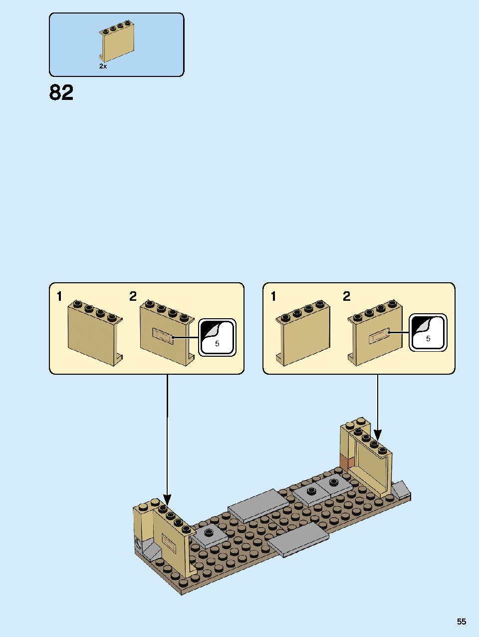 Hogwarts Clock Tower 75948 LEGO information LEGO instructions 55 page