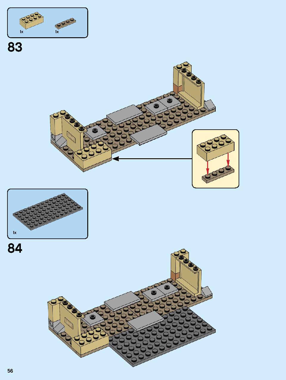 Hogwarts Clock Tower 75948 LEGO information LEGO instructions 56 page
