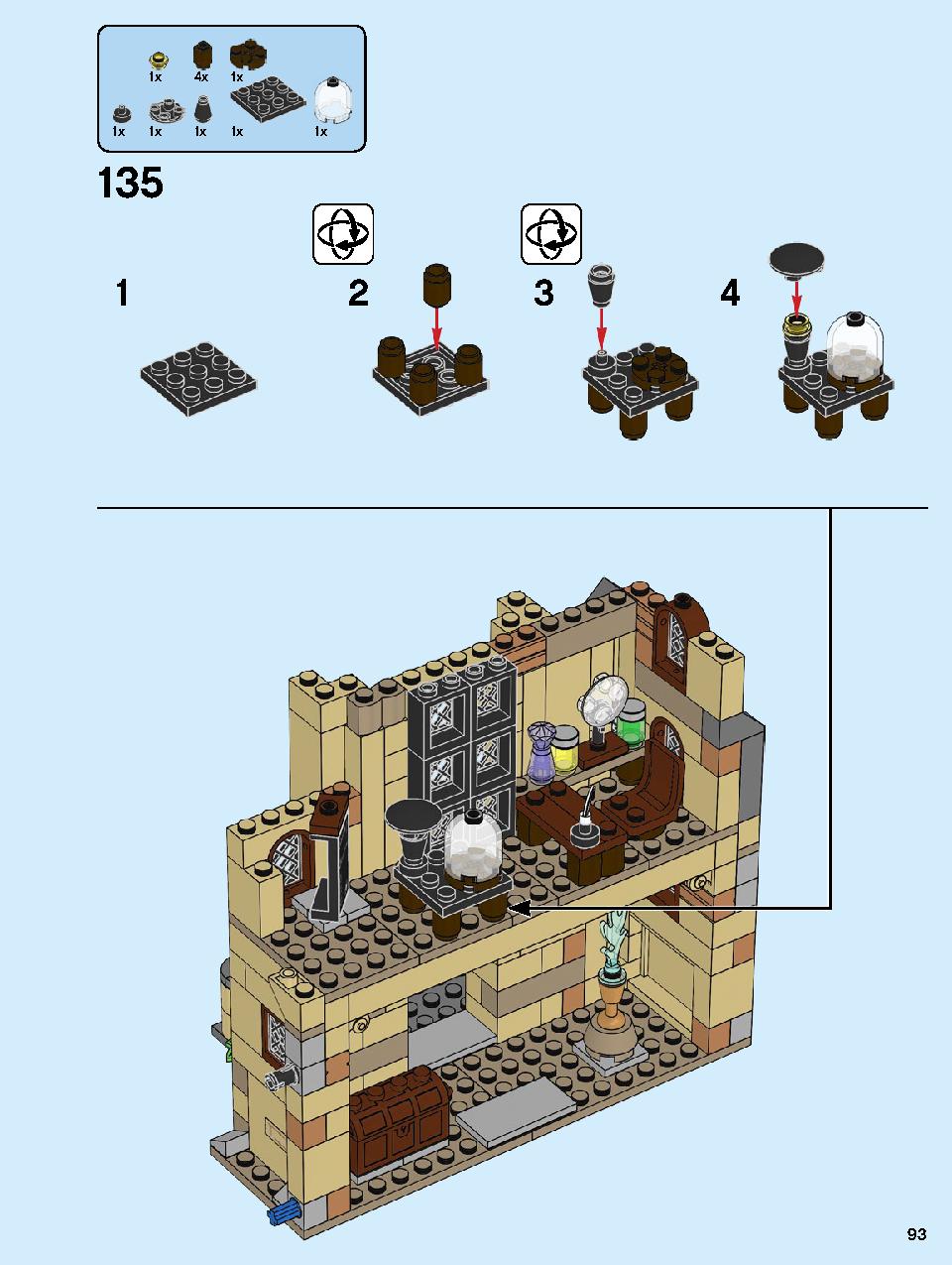 Hogwarts Clock Tower 75948 LEGO information LEGO instructions 93 page