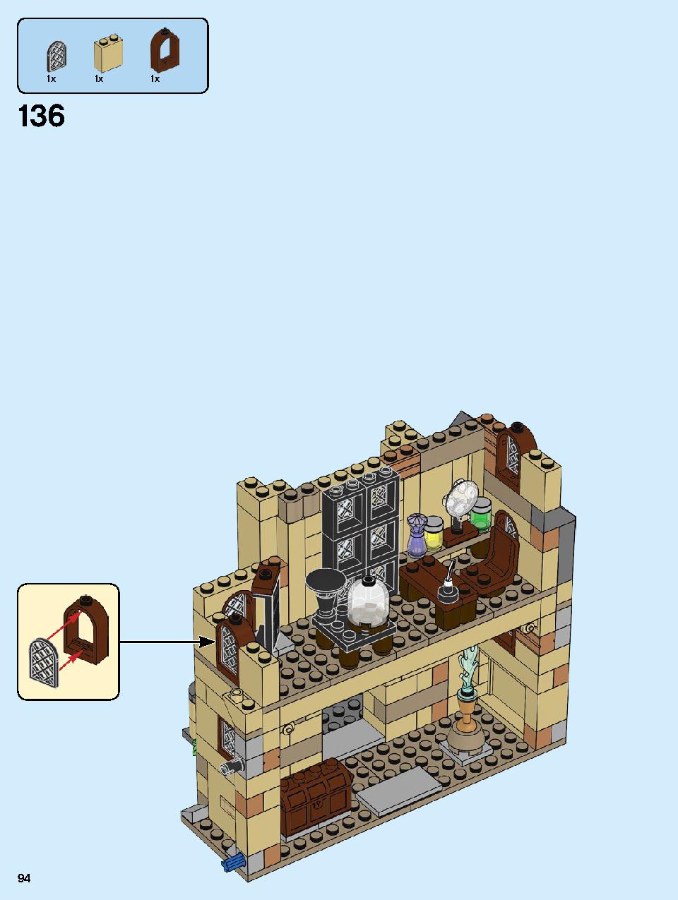 Hogwarts Clock Tower 75948 LEGO information LEGO instructions 94 page