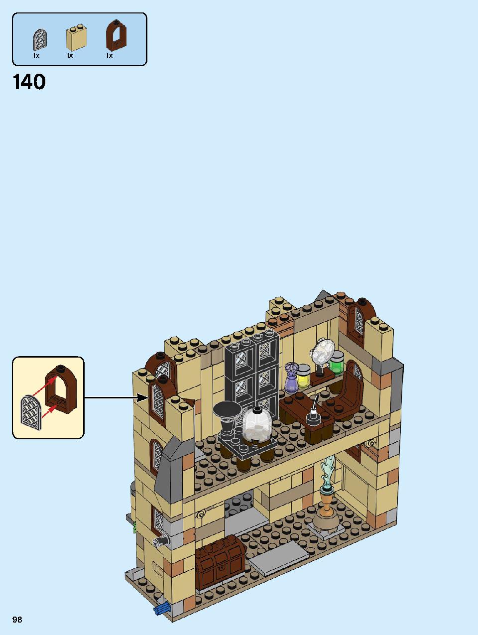Hogwarts Clock Tower 75948 LEGO information LEGO instructions 98 page